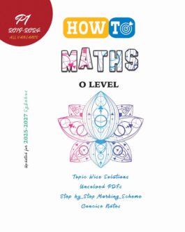 How To Maths O Level P1