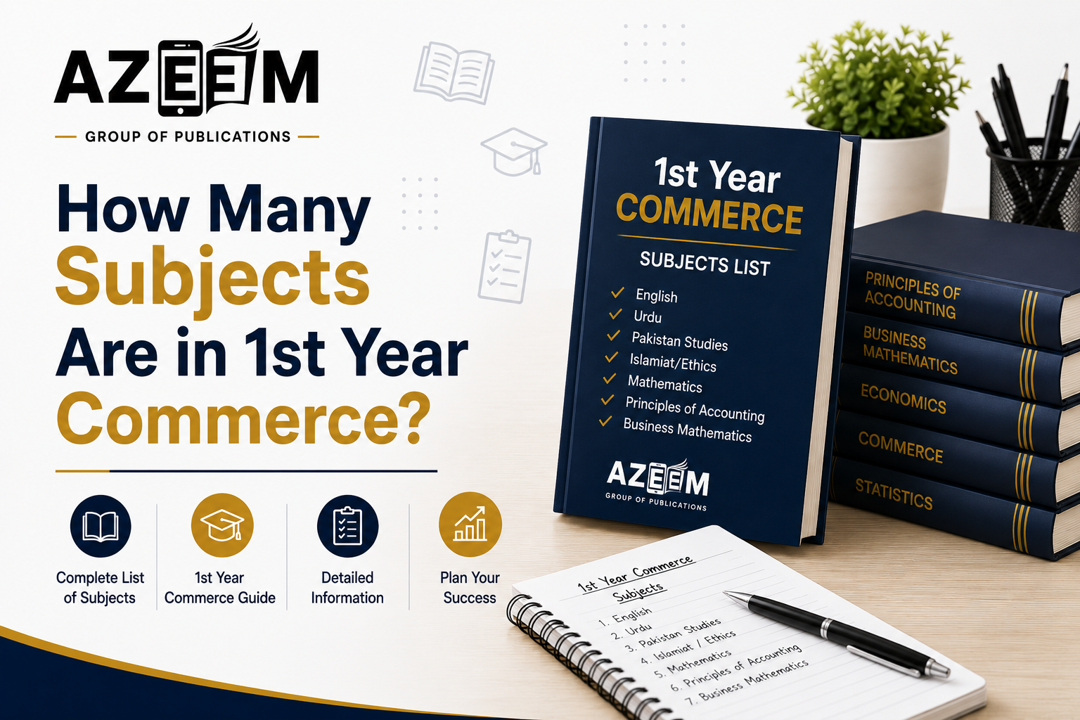 Subjects Are in 1st Year Commerce
